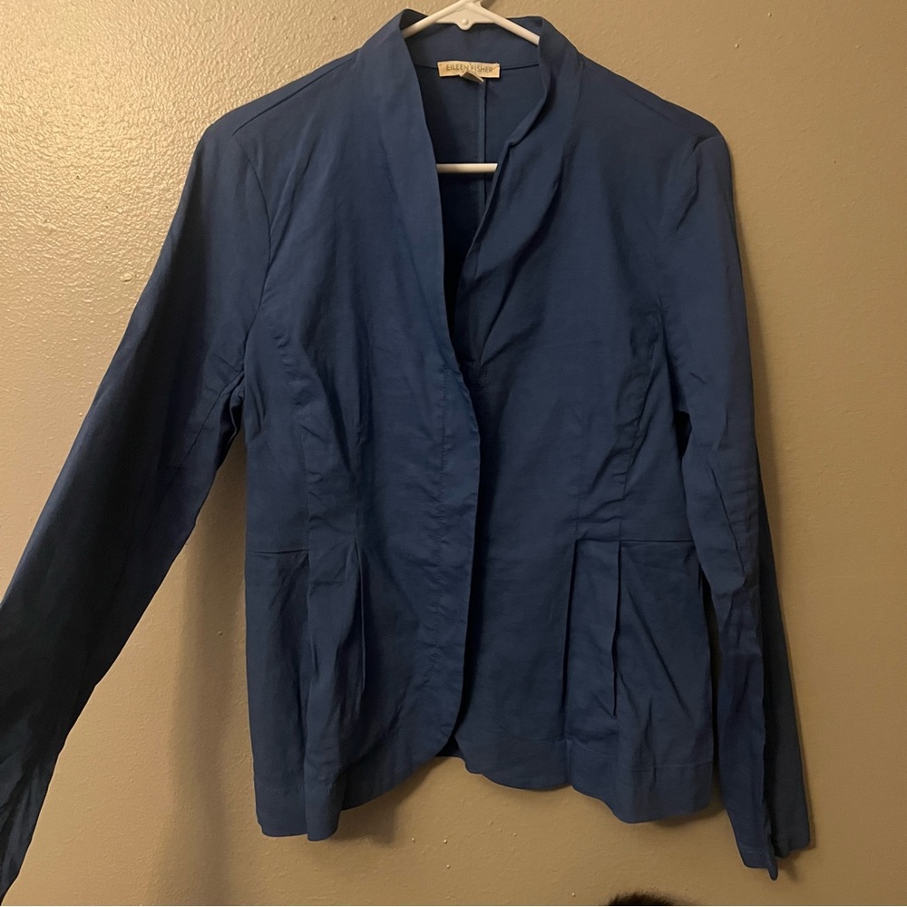Eileen Fisher Classic Blue Blazer
